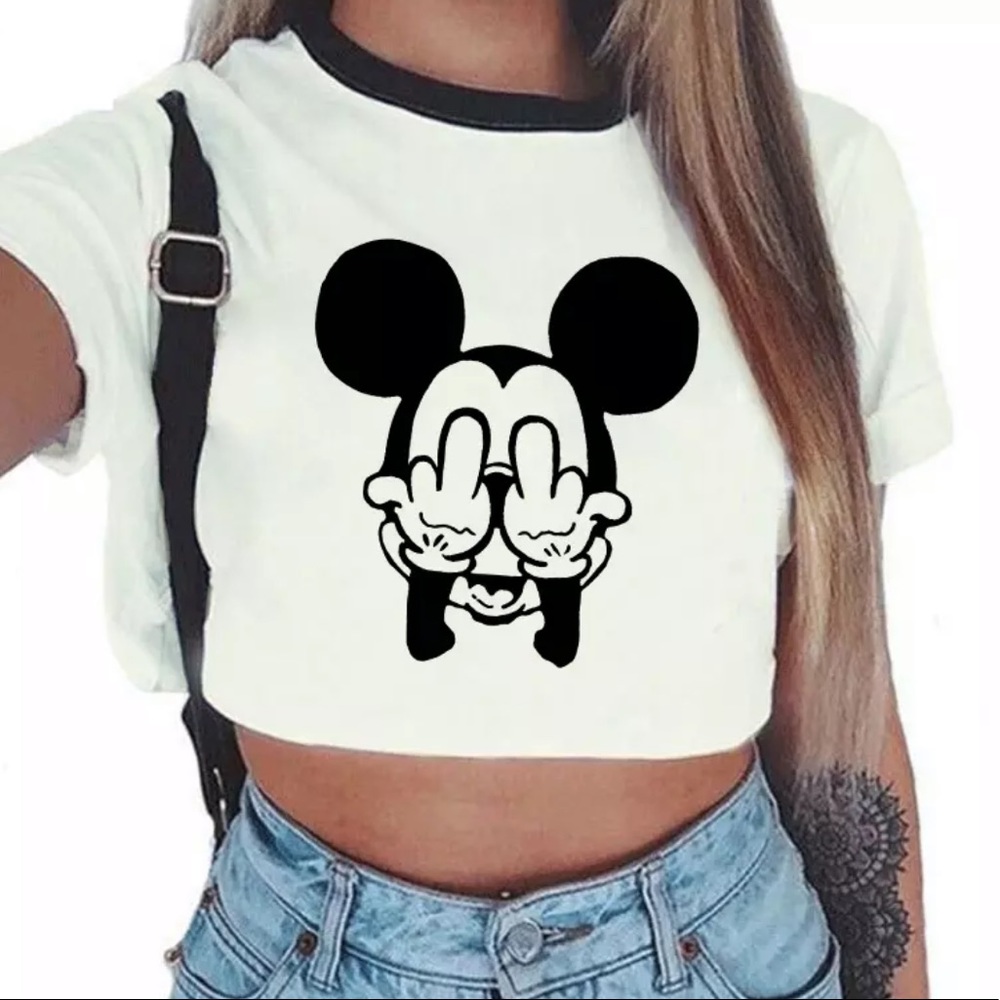 Graphic Crop Top (as in photos)